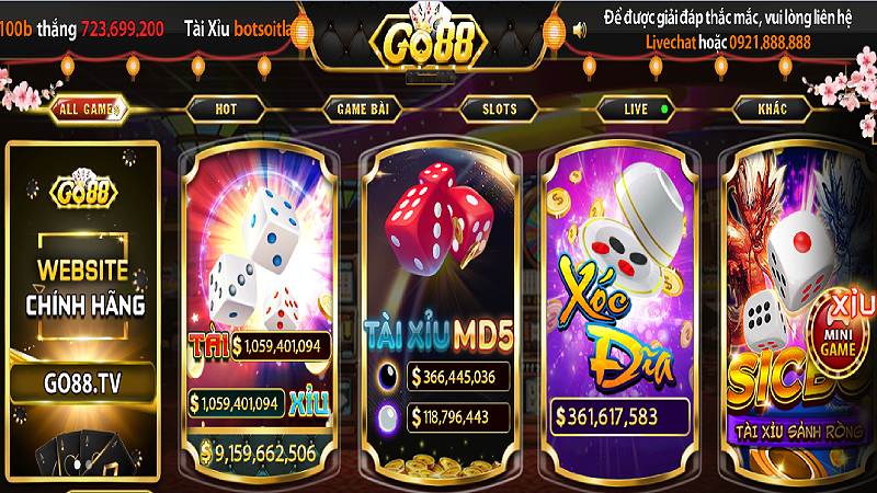 Go88 với kho game đồ sộ, chất lượng đỉnh cao