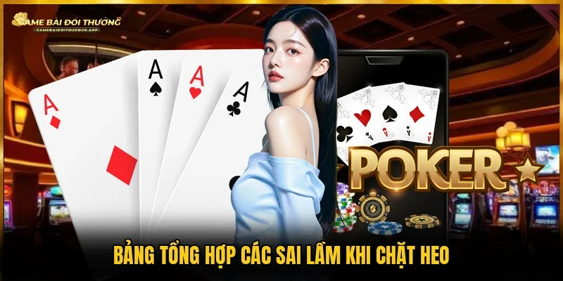 Thống kê những sai lầm khi tân thủ chặt 2
