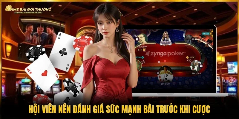 Người chơi nhận định giá trị bài trước khi đầu tư